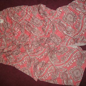 Cato Coral Paisley Maxi Skirt